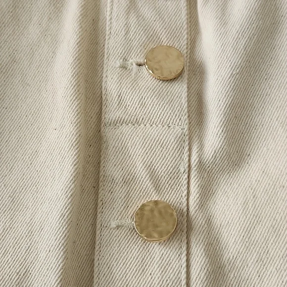 Zara light tan denim skirt - Picture 4 of 4